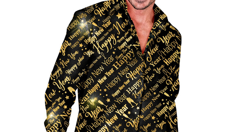 Widmann SRL Shirt happy new year gold