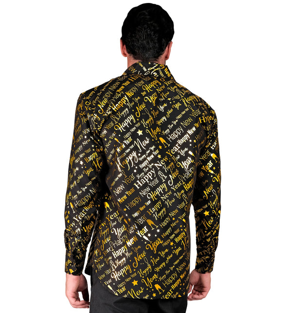 Widmann SRL Shirt happy new year gold