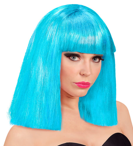 Widmann SRL Showgirl pruik hemelsblauw