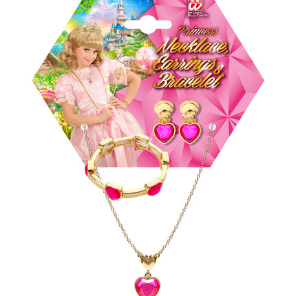 Widmann SRL Sieraden set in goudkleur kids