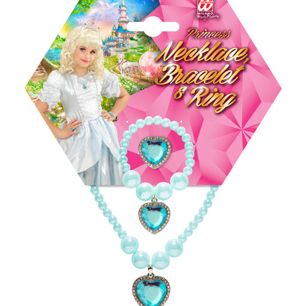 Widmann SRL Sieraden set kinderen azuur blauw