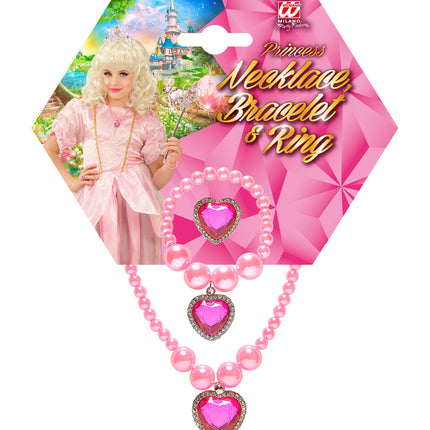 Widmann SRL Sieraden set voor kids in roze