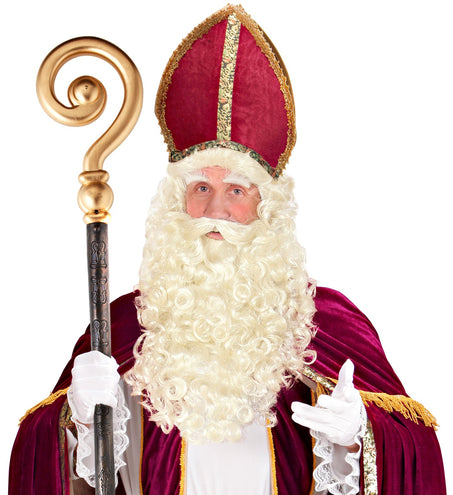 Widmann SRL Sinterklaas of Kerstman baard en pruik