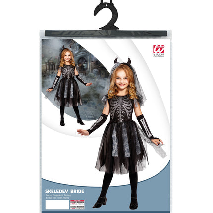 Widmann SRL Skelet Bruid jurkje kinderen