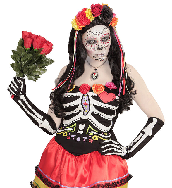 Widmann SRL Skelet handschoenen extra lang 50cm