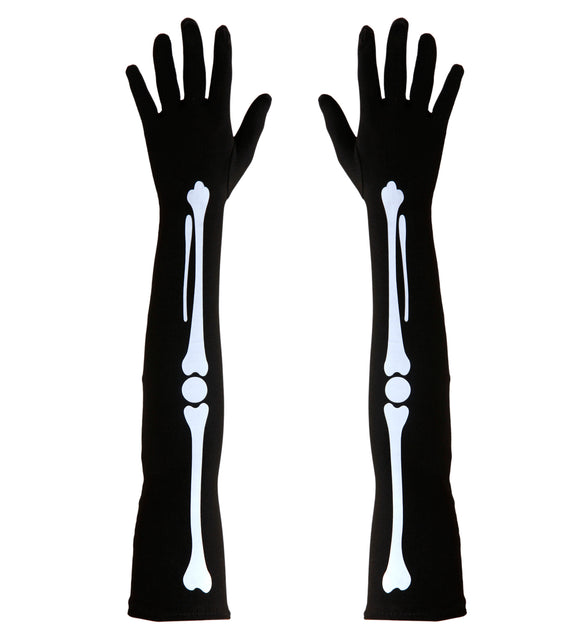 Widmann SRL Skelet handschoenen met botten lang