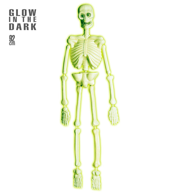 Widmann SRL Skelet hangend glow in the dark