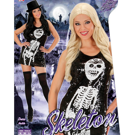 Widmann SRL Skelet jurk Britt met pailletten