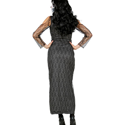 Widmann SRL Skelet jurk lang met kant