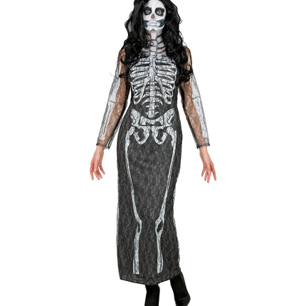 Widmann SRL Skelet jurk lang met kant