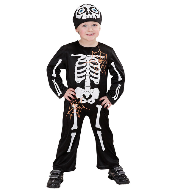 Widmann SRL Skelet pak voor kinderen met muts