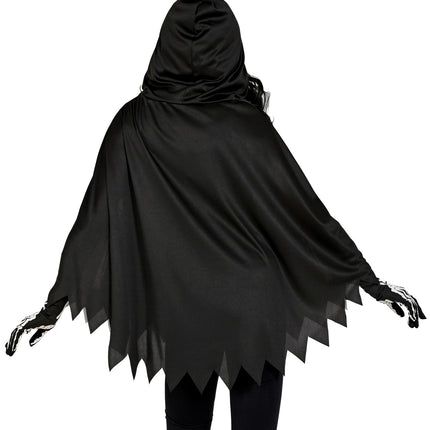 Widmann SRL Skelet poncho halloween volwassenen