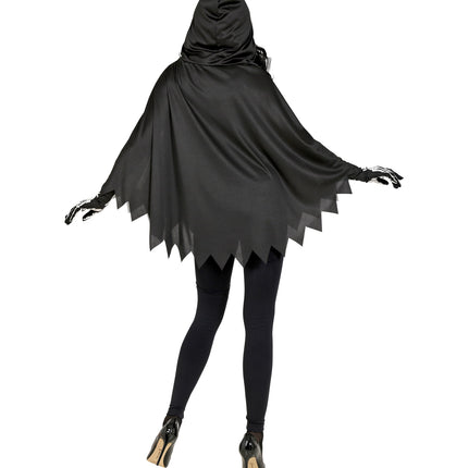 Widmann SRL Skelet poncho halloween volwassenen