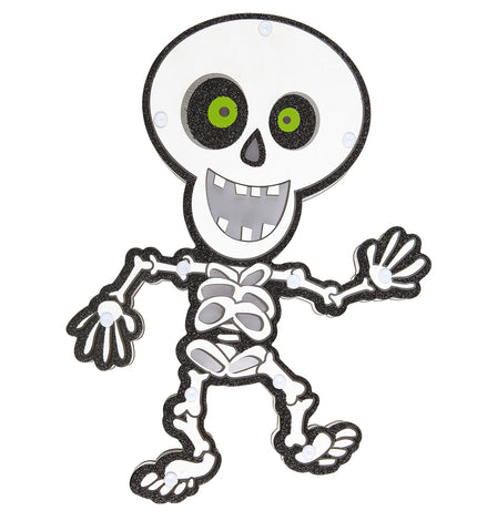 Widmann SRL Skelet wanddecoratie met lichtjes