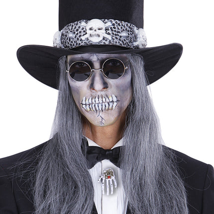 Widmann SRL Skelethand broche sieraden met robijn