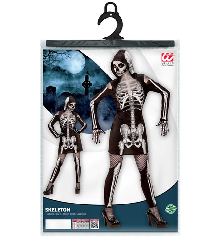 Widmann SRL Skeletjurk met schedel voor dames