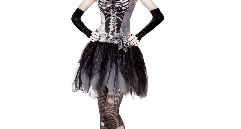 Widmann SRL Skeletjurkje ballerina zwart