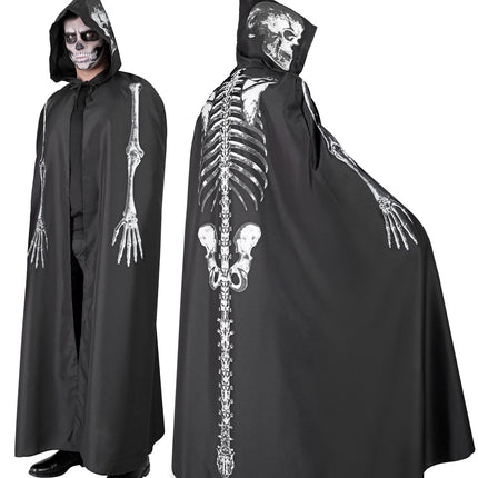 Widmann SRL Skeleton cape met capuchon