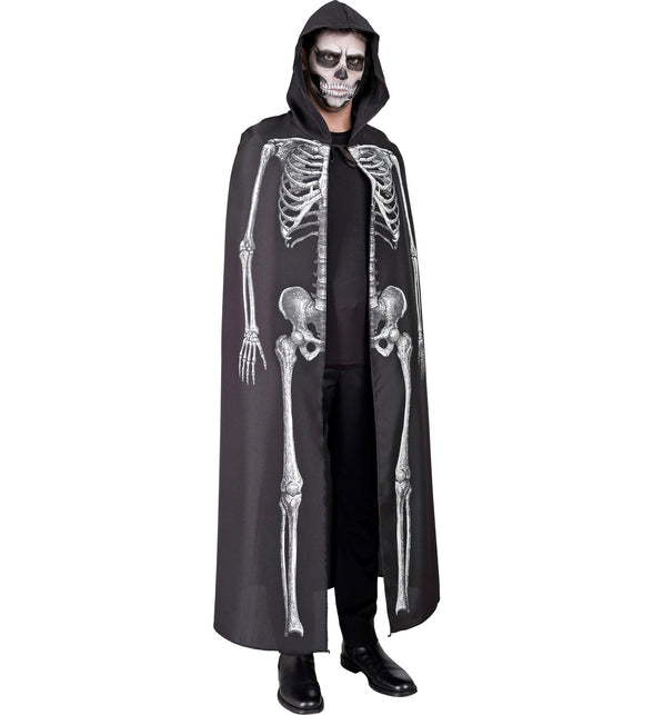 Widmann SRL Skeleton cape met capuchon zwart