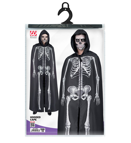 Widmann SRL Skeleton cape met capuchon zwart