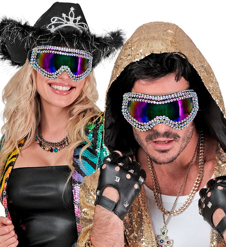 Widmann SRL Skibril met strass steentjes