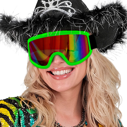 Widmann SRL Skibril neon groen