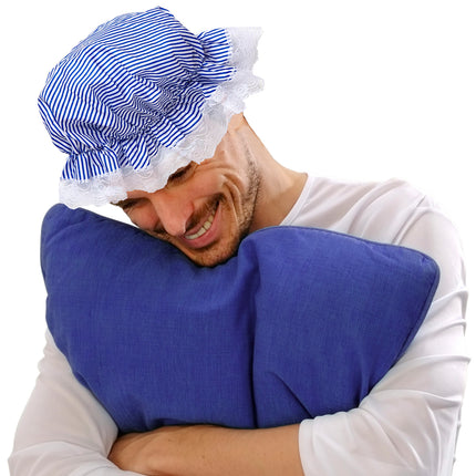 Widmann SRL Slaapmuts blauw wit gestreept