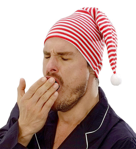 Widmann SRL slaapmuts rood-wit