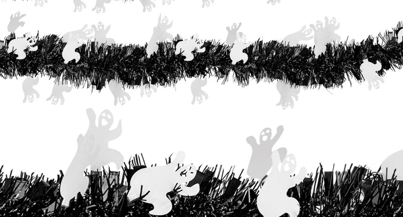 Widmann SRL Slinger zwart met  tinsel en geestjes