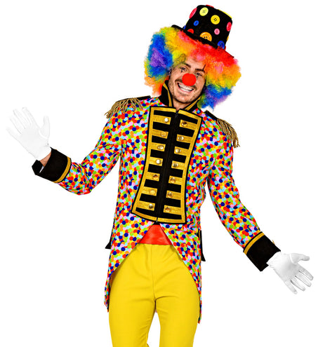Widmann SRL Slipjas Clown carnaval meerkleurig heren
