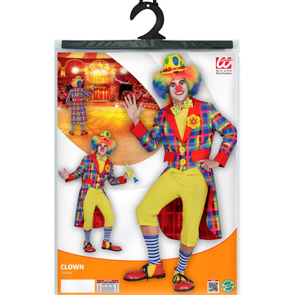 Widmann SRL Slipjas clown geruit multi heren