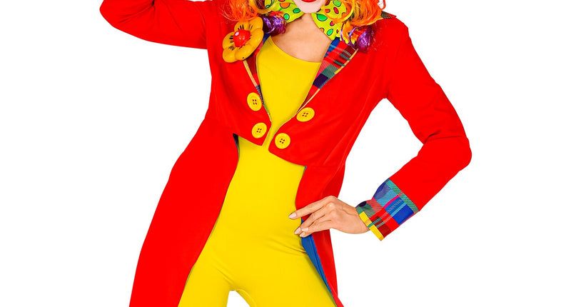 Widmann SRL Slipjas clown rood dames