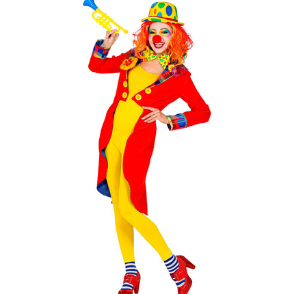 Widmann SRL Slipjas clown rood dames