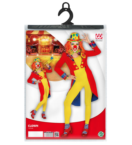 Widmann SRL Slipjas clown rood dames