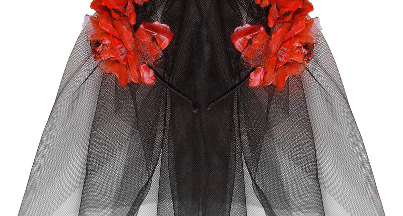 Widmann SRL Sluier met rode rozen