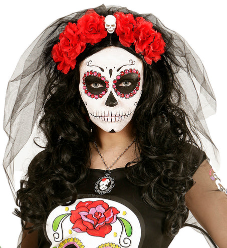 Widmann SRL Sluier met rode rozen