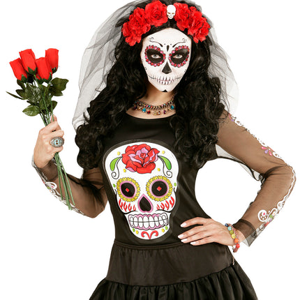 Widmann SRL Sluier met rode rozen