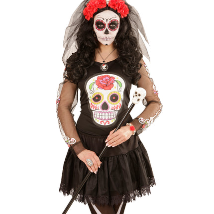 Widmann SRL Sluier met rode rozen