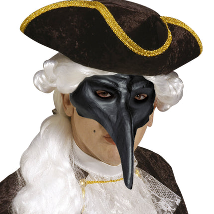 Widmann SRL Snavel masker zwart Venetiaans