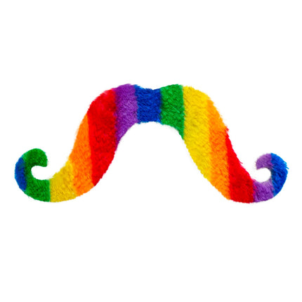 Widmann SRL Snor regenboogkleuren