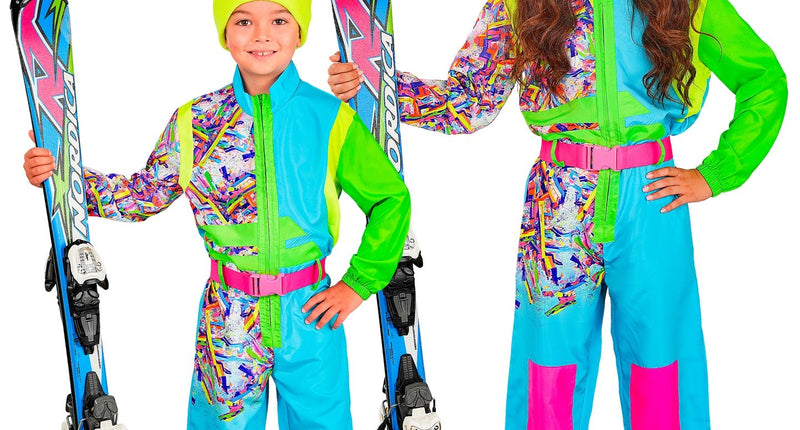 Widmann SRL Snowboarder pak azuur-groen kinderen