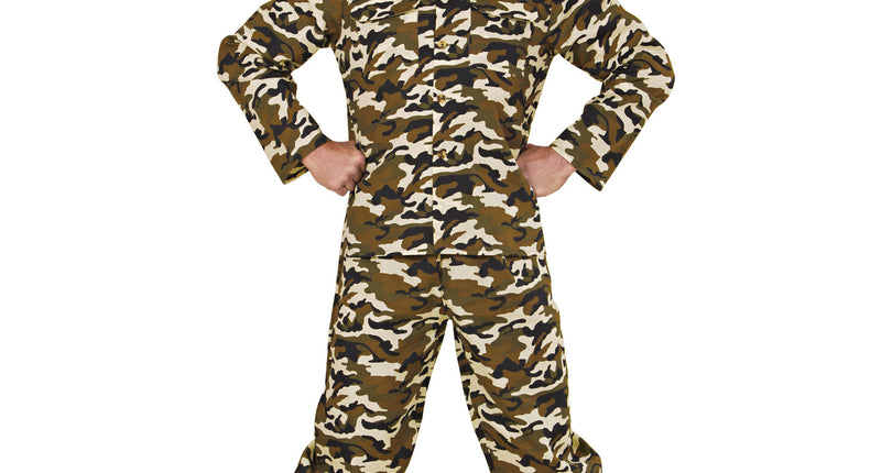 Widmann SRL Soldaat kostuum Leger pak Bart heren