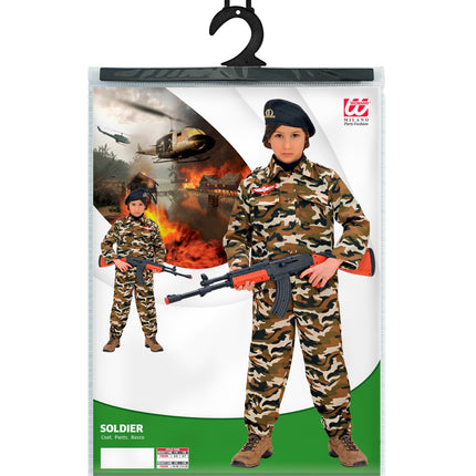 Widmann SRL Soldaat kostuum Leger pak Berry kinderen