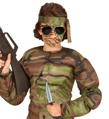 Widmann SRL Soldaten dolk in camouflage schede