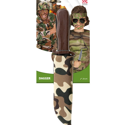 Widmann SRL Soldaten dolk in camouflage schede