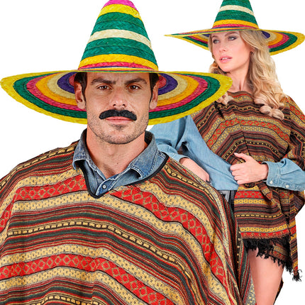 Widmann SRL Sombrero 50cm veelkleurig Hannie