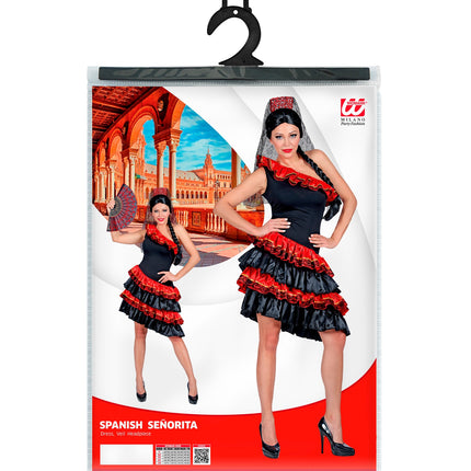 Widmann SRL Spaanse Senorita jurk dames