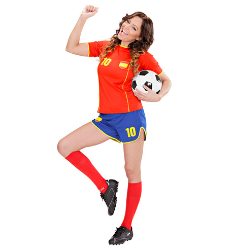 Widmann SRL Spanje voetbal kostuum dames