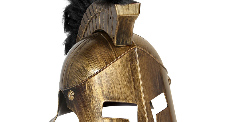 Widmann SRL Spartaanse helm met zwarte veer