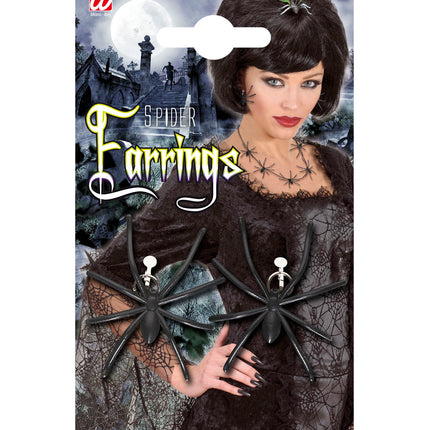 Widmann SRL Spin oorbellen zwart heks